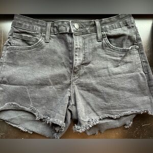 JUST BLACK high rise shorts